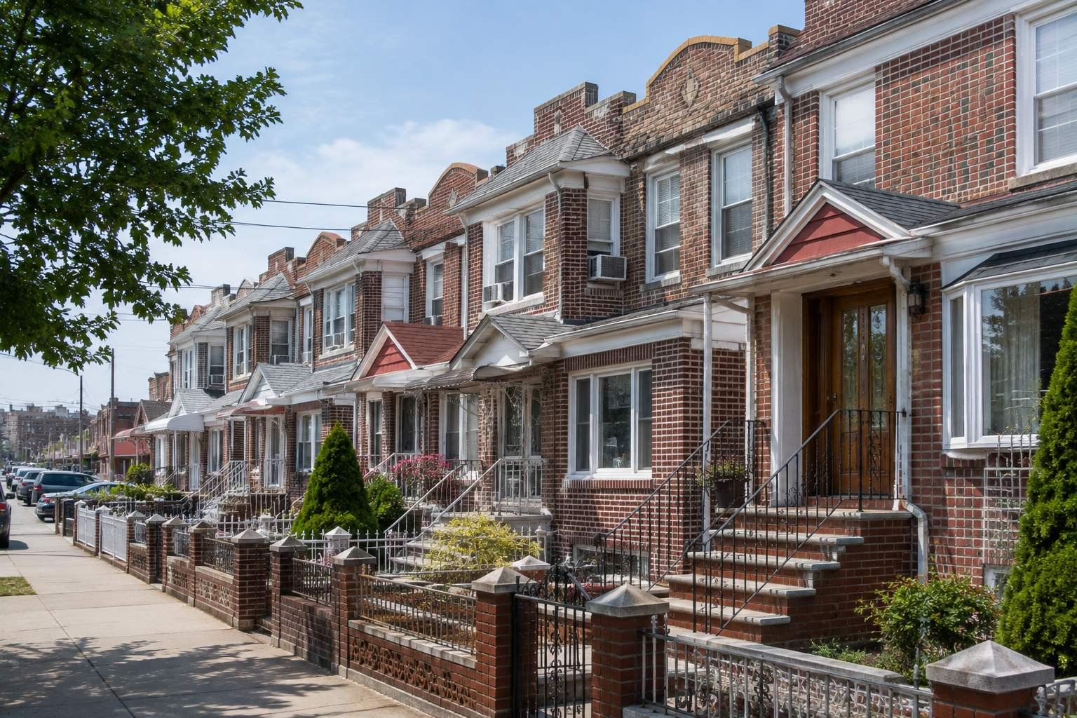 Brooklyn brownstone rowhouses served by Alliance General Contracting NY